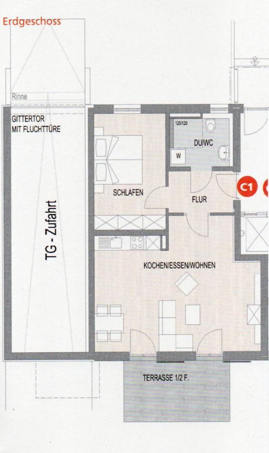 Apartament Antike & Modern Deluxe 2 Mit Terrasse Leipheim Zewnętrze zdjęcie